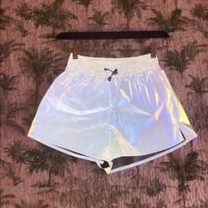 Reflective High Waisted Shorts
